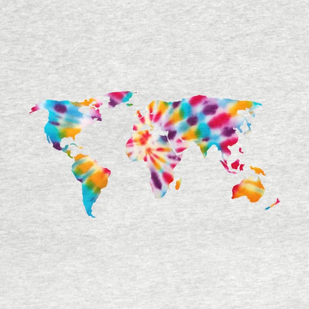 Tie Dye World Map Bro by lolosenese